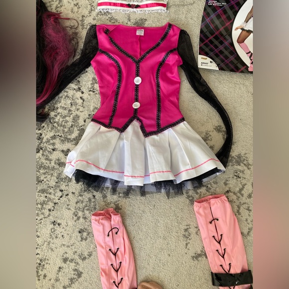 Monster High Draculaura Costume with wig - Picture 3 of 9